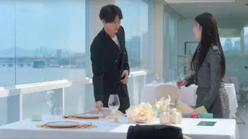 Self-Portrait Metallic Boucle Jacket worn by Cha Mu-hee (Go Youn-jung) as seen in Can This Love Be Translated? (S01E08)