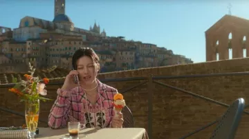 Chanel 2024 Plaid Print Skirt Suit worn by Cha Mu-hee (Go Youn-jung) as seen in Can This Love Be Translated? (S01E08)