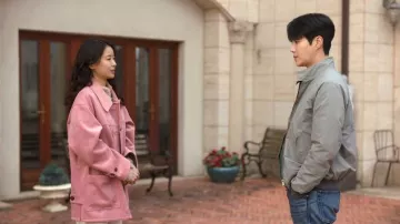Amodest [4th] London Suede Jacket worn by Cha Mu-hee (Go Youn-jung) as seen in Can This Love Be Translated? (S01E10)