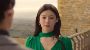 Avouavou Silk Wrap Flare Dress worn by Cha Mu-hee (Go Youn-jung) as seen in Can This Love Be Translated? (S01E10)