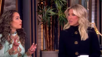 Gucci Double G Cropped Wool Crepe Jacket worn by Savannah Chrisley as seen in The View on  February 18, 2026