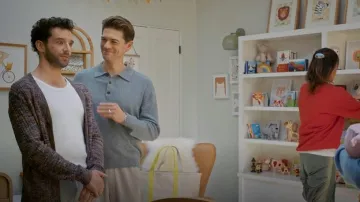 Cos Seamless Cashmere Polo Shirt worn by (Devin Kawaoka) as seen in Shrinking(S03E04)