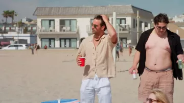 Abercrombie Cable Button Through Sweater Polo worn by Shayne Davis as seen in Vanderpump Rules (S12E10)