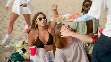 Pastl Square Butterfly Sunglasses worn by Kim Suarez as seen in Vanderpump Rules (S12E10)