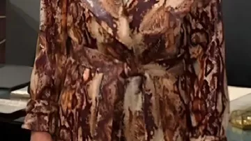 Print Trench Coat worn by (Nikki Newman) in The Young and the Restless