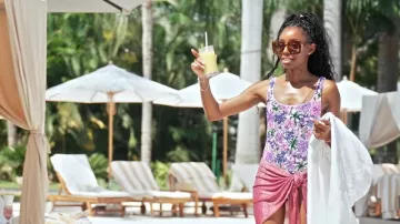 Gucci Oversized Square Sunglasses worn by Venita Aspen as seen in Southern Charm (S11E12)