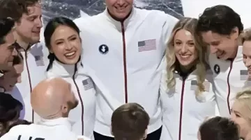 Sauvez le canard ! Jeux olympiques d'hiver de 2026, équipe américaine, veste blanche