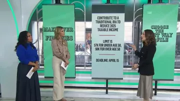 Blazer croisé Zara porté par Farnoosh Torabi, vu dans l'émission Today le 20 février 2026.