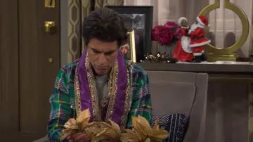 Polo Ralph Lauren Classic Fit Flannel Shirt worn by Dave Johnson (Max Greenfield) as seen in The Neighborhood (S08E09)