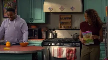 Vici Collection Daphne Top worn by Courtney (Skye Townsend) as seen in The Neighborhood (S08E09)