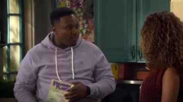 Scotch & Soda Logo Badge Hoodie worn by Marty Butler (Marcel Spears) as seen in The Neighborhood (S08E09)