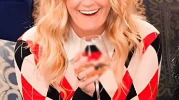 Le Quartier S08 Pull à losanges de Beth Behrs