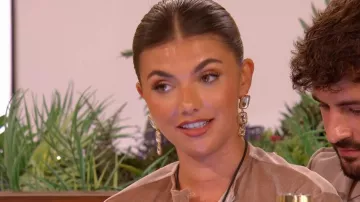 Saith Pendant Drop Earrings worn by Samie Elishi as seen in Love Island: All Stars (S03E35)