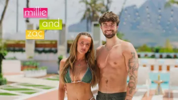 Haut de bikini dos nu à anneaux et coutures en dentelle Kulani Kinis Wild Wonder porté par Millie Court dans l'émission Love Island : All Stars (S03E35)