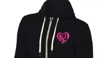 WWE AJ Lee Love Bites Retro Hooded Jacket of A.J. Styles as seen in WWE Raw