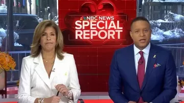 Veste Dickey de Veronica Beard Battista portée par Hoda Kotb dans l'émission Today du 24 février 2026