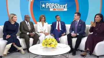 Robe Theodora de Veronica Beard portée par Jenna Bush Hager, vue dans l'émission Today le 24 février 2026.