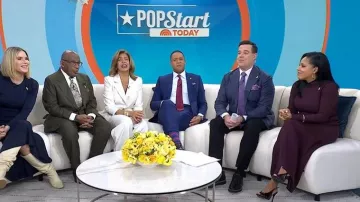 Reiss Ella Knit Dress worn by Sheinelle Jones as seen in Today on  February 24, 2026