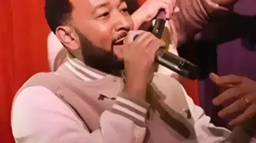 John Legend NYC Karaoke Night Varsity Jacket in Kelly Clarkson, John Legend, and Druski just pulled up to a karaoke night?! ???????? #nyc #shorts