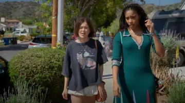 Clare V Mylar Heart Charm worn by Gaby (Jessica Williams) as seen in Shrinking(S03E05)