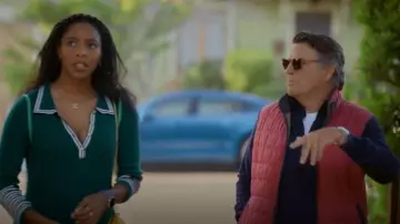 Garnet Theo Waterville Quilted Vest worn by Derek (Ted McGinley) as seen in Shrinking(S03E05)