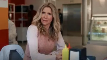 Suéter de punto trenzado cepillado sin mangas Sandro usado por Elliot Reid (Sarah Chalke) como se ve en Scrubs (temporada 1, episodio 1)
