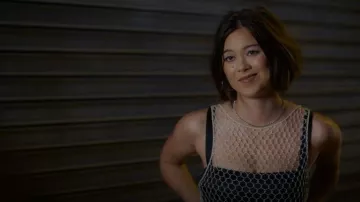 Jennifer Fisher 2.5" Samira Hoops worn by Alice (Lukita Maxwell) as seen in Shrinking(S03E05)