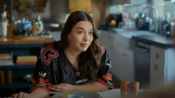 Adidas Short Sleeve Graphics Jersey worn by Marisol (Isabella Gomez) as seen in Shrinking(S03E05)