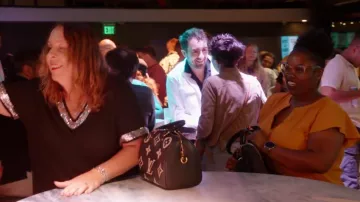 Louis Vuitton Monogram Empreinte Mini Duffle Bag Black worn by Kimberly Menzies as seen in 90 Day: The Single Life (S05E01)