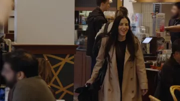 H&M Twill Trench Coat worn by Natalie as seen in 90 Day: The Single Life (S05E02)
