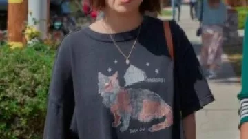 T-shirt graphique noir Lukita Maxwell S03 (rétréci)
