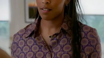 Chemisier imprimé Jessica Williams taille S3 rétrécissant