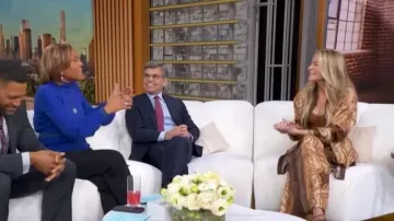 Chemise Zimmermann Luna Relaxed Paisley portée par LeAnn Rimes dans l'émission Good Morning America le 25 février 2026.