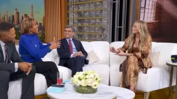 Pantalon de survêtement Zimmermann Luna porté par LeAnn Rimes, comme on a pu le voir dans l'émission Good Morning America le 25 février 2026.