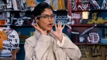 Boucles d'oreilles Schiaparelli Eyes portées par Teyana Taylor, vues dans l'émission Good Morning America le 25 février 2026.