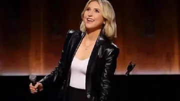 Taylor Tomlinson Prodigal Daughter Leather Coat