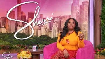 Kai Collective Nao Cotton Logo Embroidered Long Sleeve Top worn by Sherri Shepherd as seen in Sherri on February 19, 2026