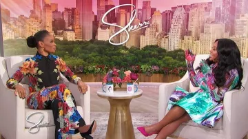 Alice + Olivia Andrew Mid Rise Bootcut Pants worn by Amber Ruffin as seen in Sherri on  February 26, 2026