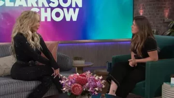 Maeve The Colette Wrap Jumpsuit worn by Kelly Clarkson as seen in The Kelly Clarkson Show on February 25, 2026