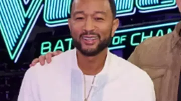 The Voice S29 John Legend Print Zip Cardigan of Self - Coach (John Legend) in The Voice
