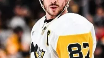 Maillot blanc extérieur de Sidney Crosby des Penguins