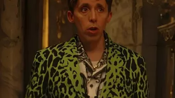 The Beauty 2026 Kevin Cahoon Green Leopard Blazer as seen in The Beauty (S01E11)