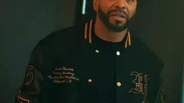 Method Man Relationship Goals Black Varsity Jacket