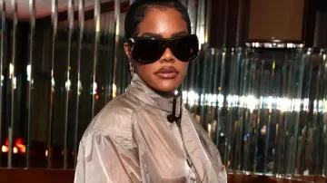 Teyana Taylor LA 2026 Coat Teyana Taylor in Teyana Taylor Battles One Hot Sauce After Another While Eating Spicy Wings | Hot Ones