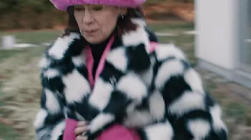 Elsbeth S03 Carrie Preston Black/White Checkered Jacket of Elsbeth Tascioni (Carrie Preston) as seen in Elsbeth (S03)