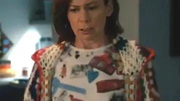 Elsbeth S03 Carrie Preston Crochet Kimono of Elsbeth Tascioni (Carrie Preston) in Elsbeth (S03)