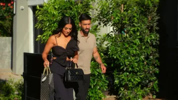 Chanel Lambskin Quilted Small Trendy CC Dual Handle Flap Bag worn by Natasha Kashanian as seen in The Valley: Persian Style (S01E08)