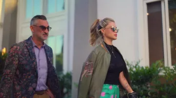 Mr & Mrs Italy Shearling Fur Jacket worn by Sky Akhbari as seen in The Valley: Persian Style (S01E08)