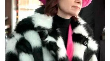 Elsbeth S03 Carrie Preston Black/White Checkered Jacket