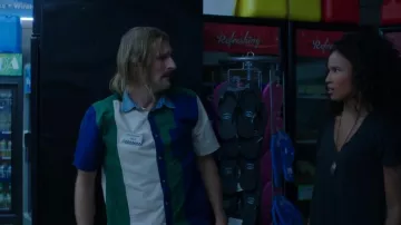 Urban Outfitters Color Block Button Up Shirt worn by Store's Cashier as seen in Siren (S02E02)